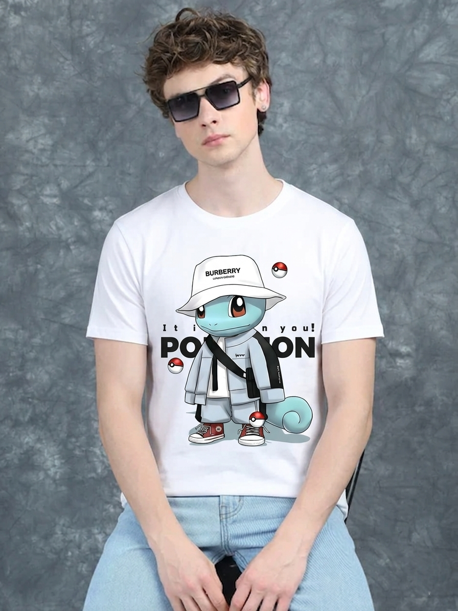 Men’s Cartoon Graphic T-Shirt – Cotton Casual Wear India
