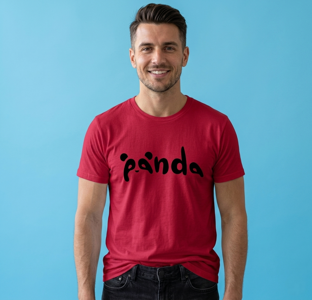 Panda printed t shirt for men and boys