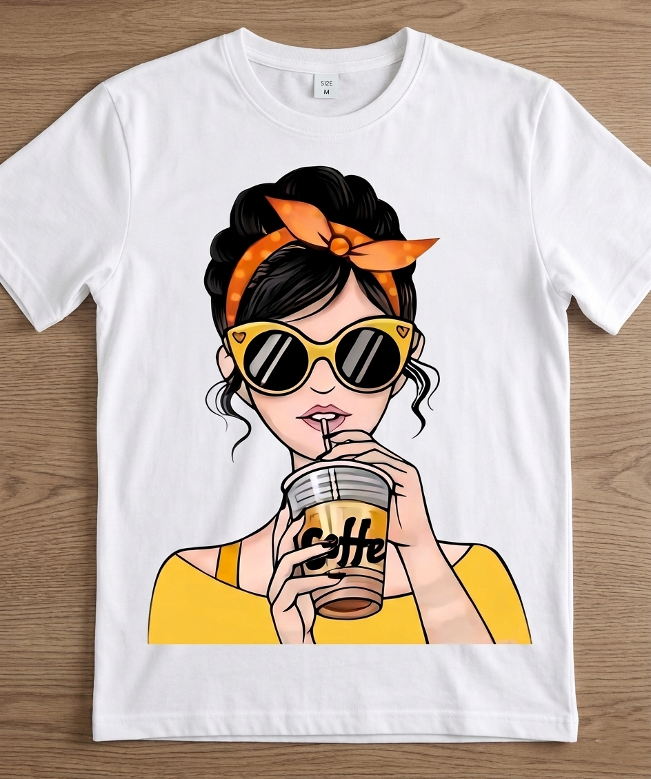 Women sipper Graphic T Shirt