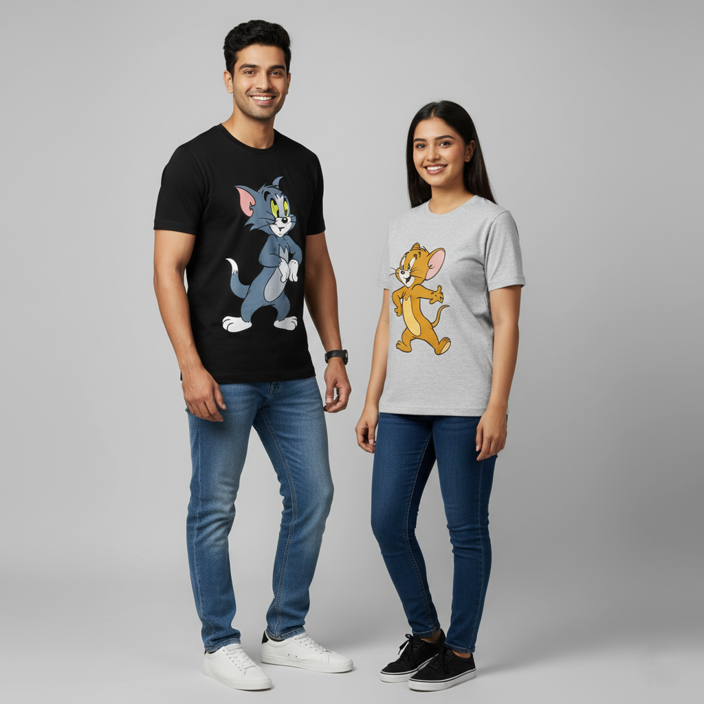 Tom and Jerry couple T shirt