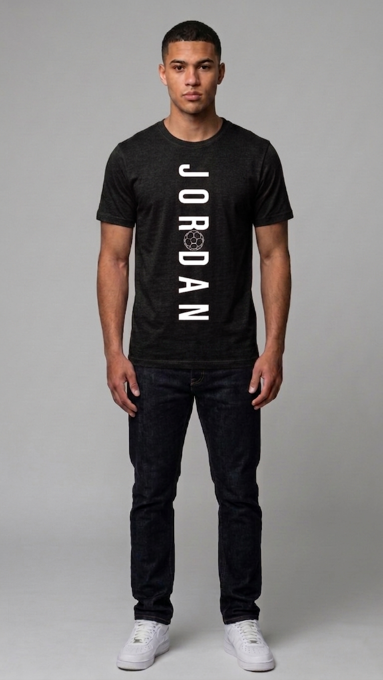 Jordan Men's Graphic Round Neck Half Sleeve cotton T-Shirt