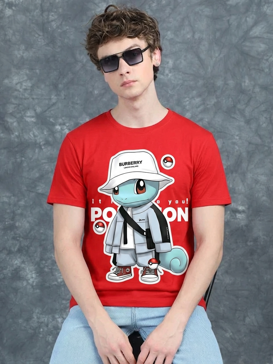 Men’s Cartoon Graphic T-Shirt – Cotton Casual Wear India
