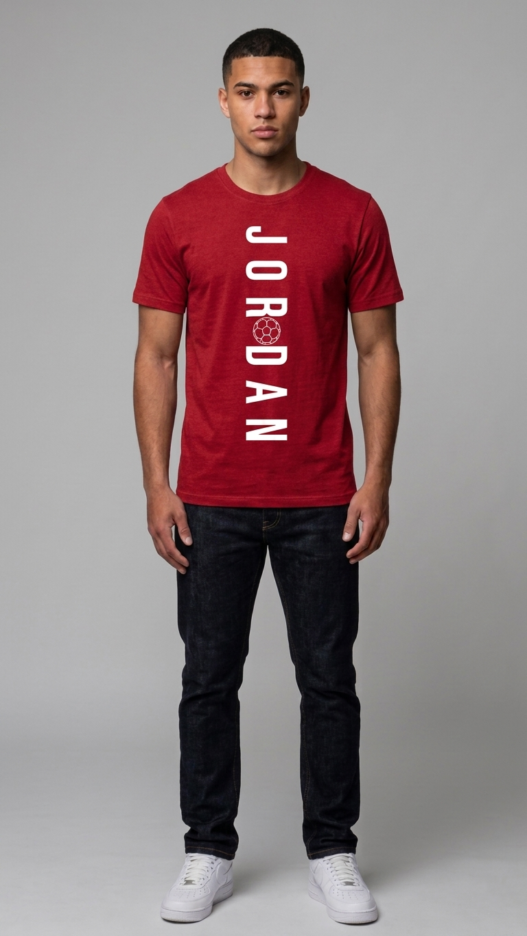 Jordan Men's Graphic Round Neck Half Sleeve cotton T-Shirt