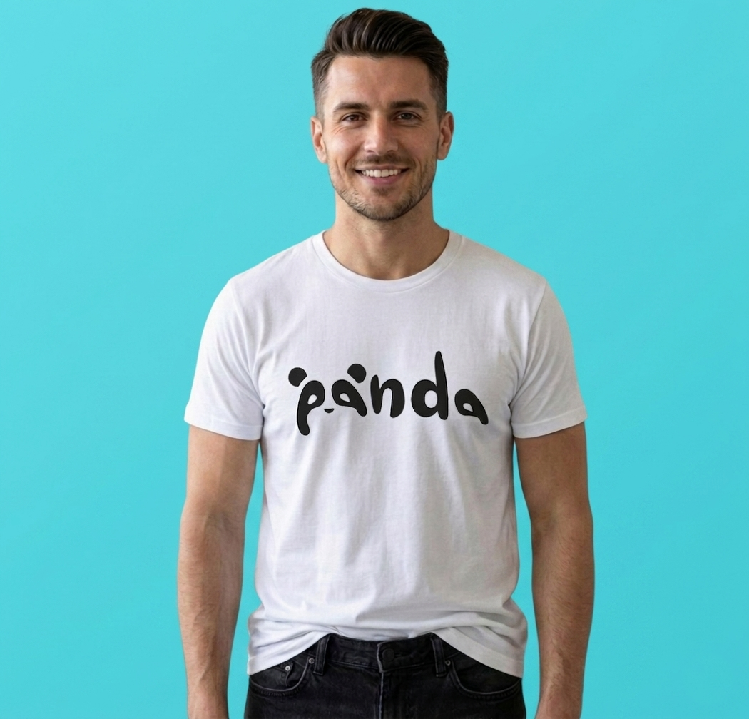 Panda printed t shirt for men and boys