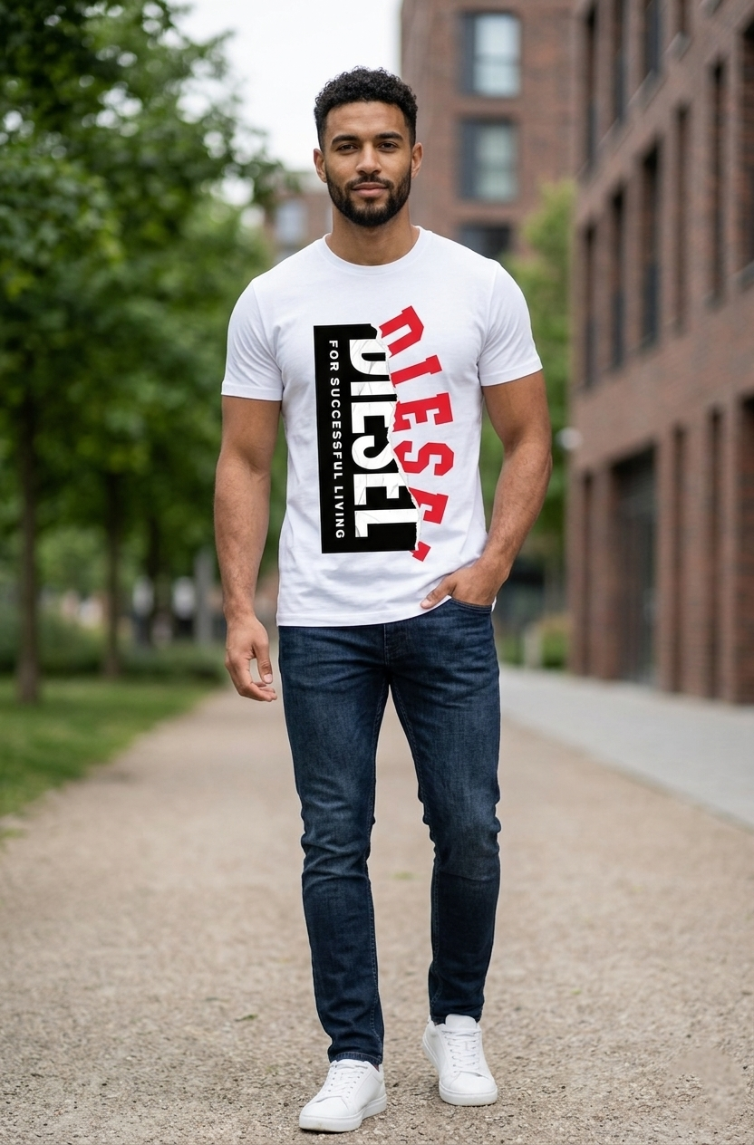 Men's cotton black t shirt casual wear