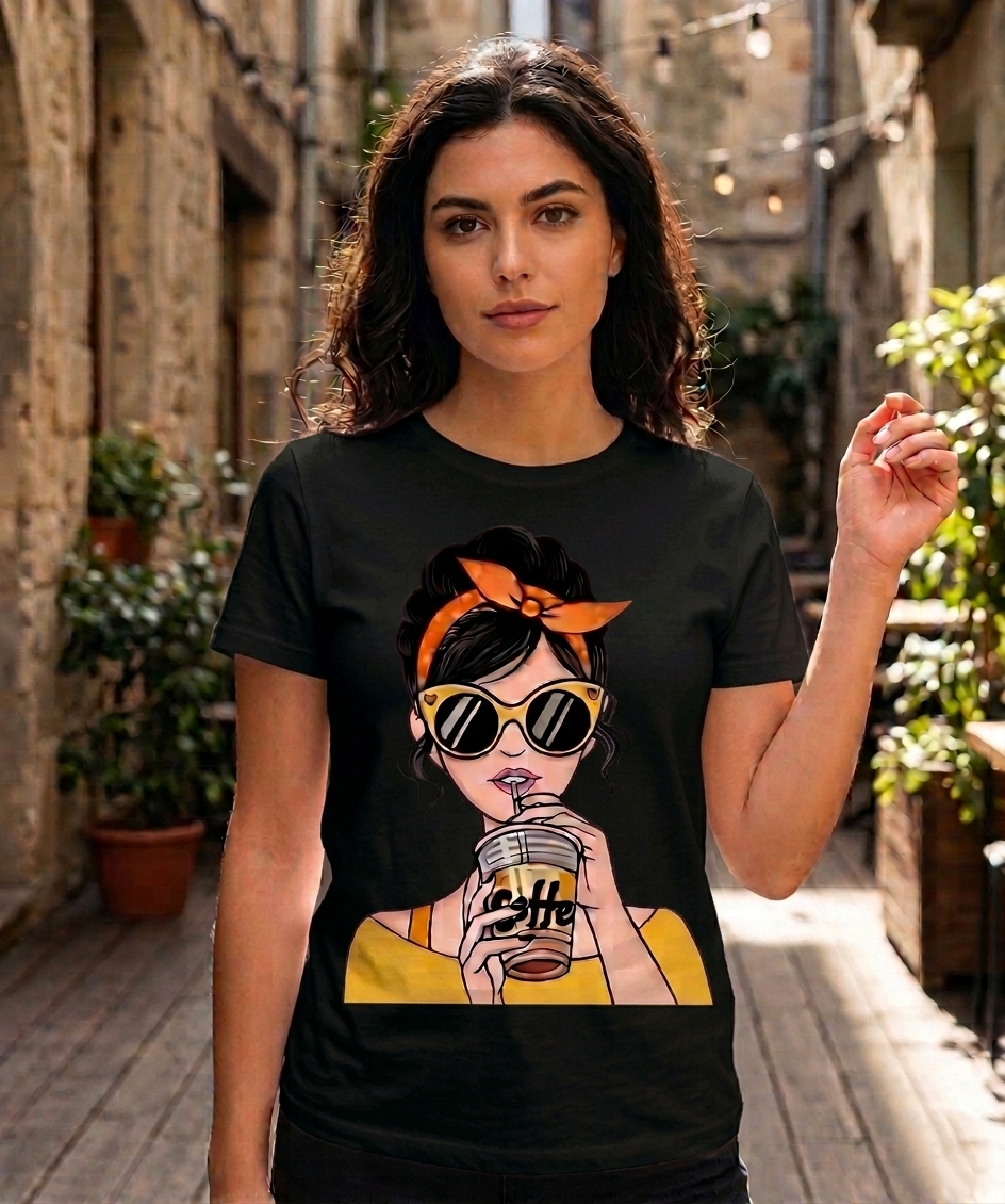 Women sipper Graphic T Shirt